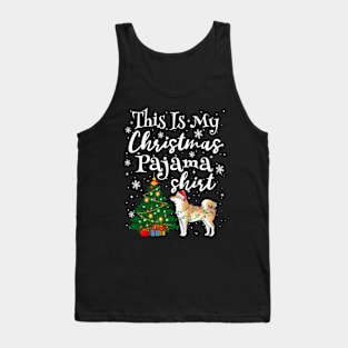 This is my Christmas Pajama Shirt Shiba Inu Lover Dog Tank Top